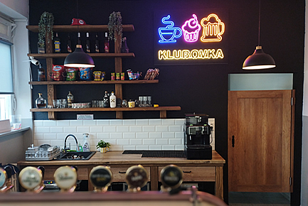 3D neon illuminated logo