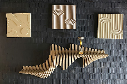 3D art - shelf and wall panel