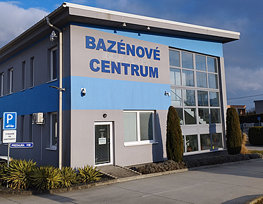 Company signage made of plastic